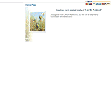 Tablet Screenshot of cardsabroad.com